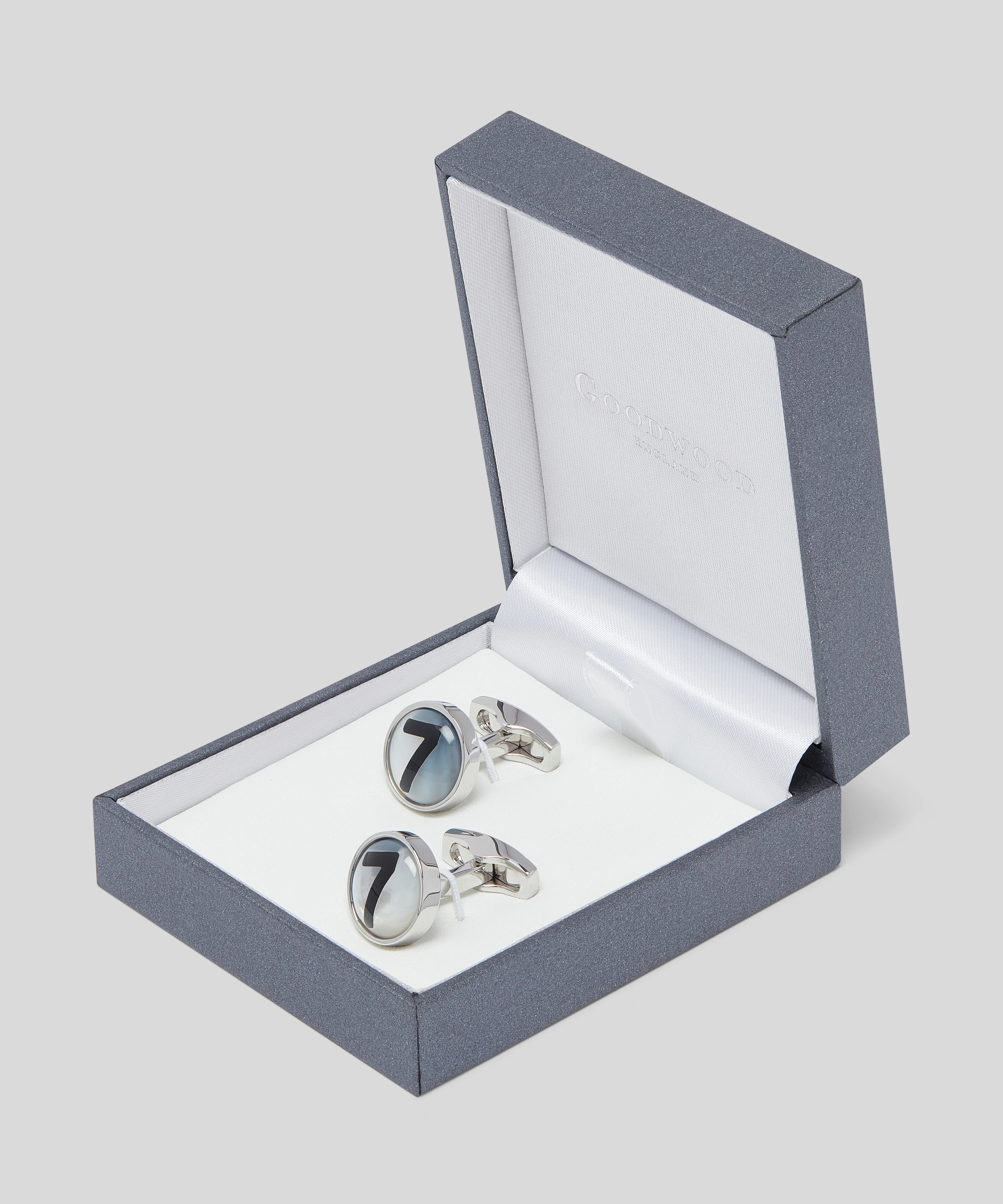 Stirling Moss Number 7 Mother of Pearl Cufflinks - Image 2